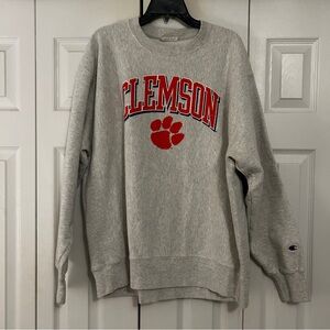 Vintage Champion Reverse Weave Clemson Tigers Crew Neck Sweatshirt Men’s Size XL